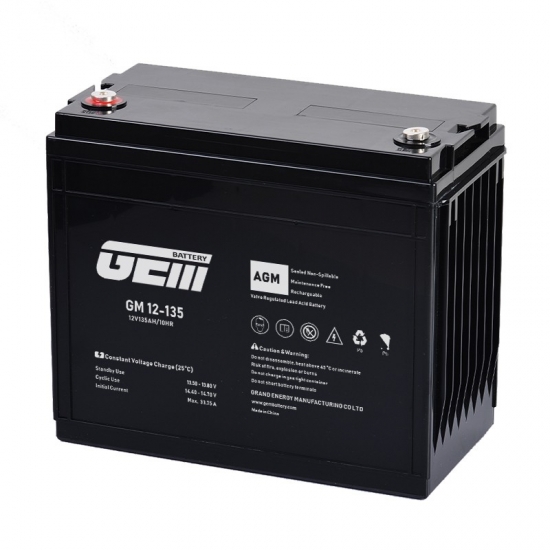 แบตเตอรี่ GEM รุ่น GM12-135 ขนาด 12 โวลต์ 135 แอมป์