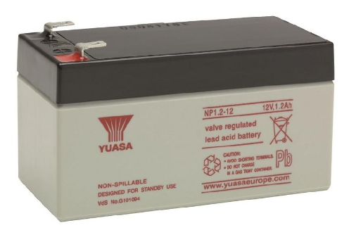 แบตเตอรี่ Yuasa รุ่น NP1.2-12 ขนาด 12 โวลต์ 1.2 แอมป์