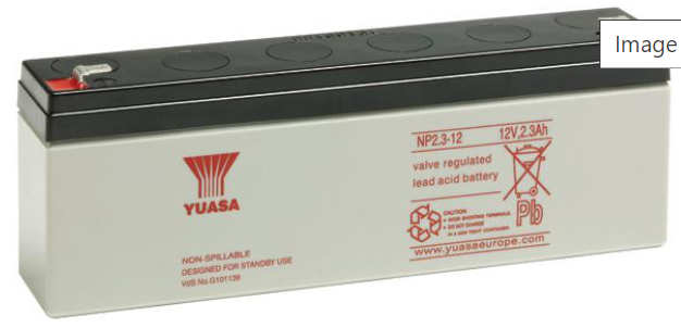 แบตเตอรี่ Yuasa รุ่น NP2.3-12 ขนาด 12 โวลต์ 2.3 แอมป์