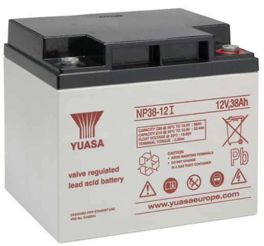 แบตเตอรี่ Yuasa รุ่น  NP38-12I ขนาด 12 โวลต์ 38 แอมป์