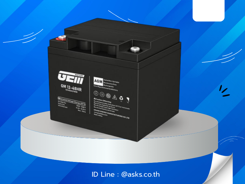 แบตเตอรี GEM รุ่น GM12-48