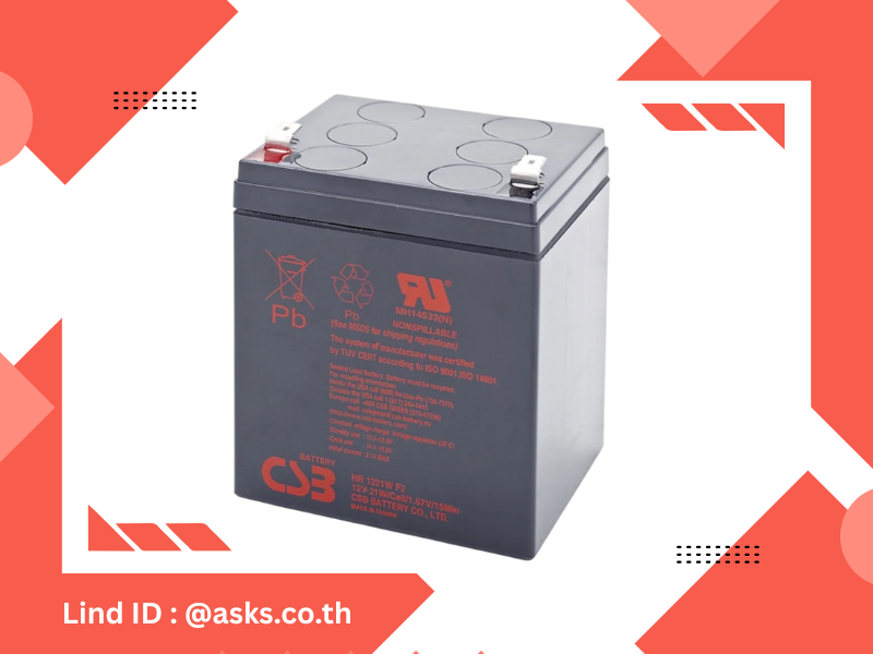 แบตเตอรี่ CSB รุ่น  HR1221W